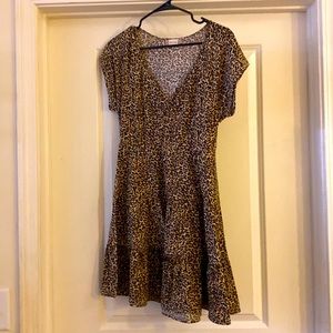 Womens Altard State Leopard Print Dress
